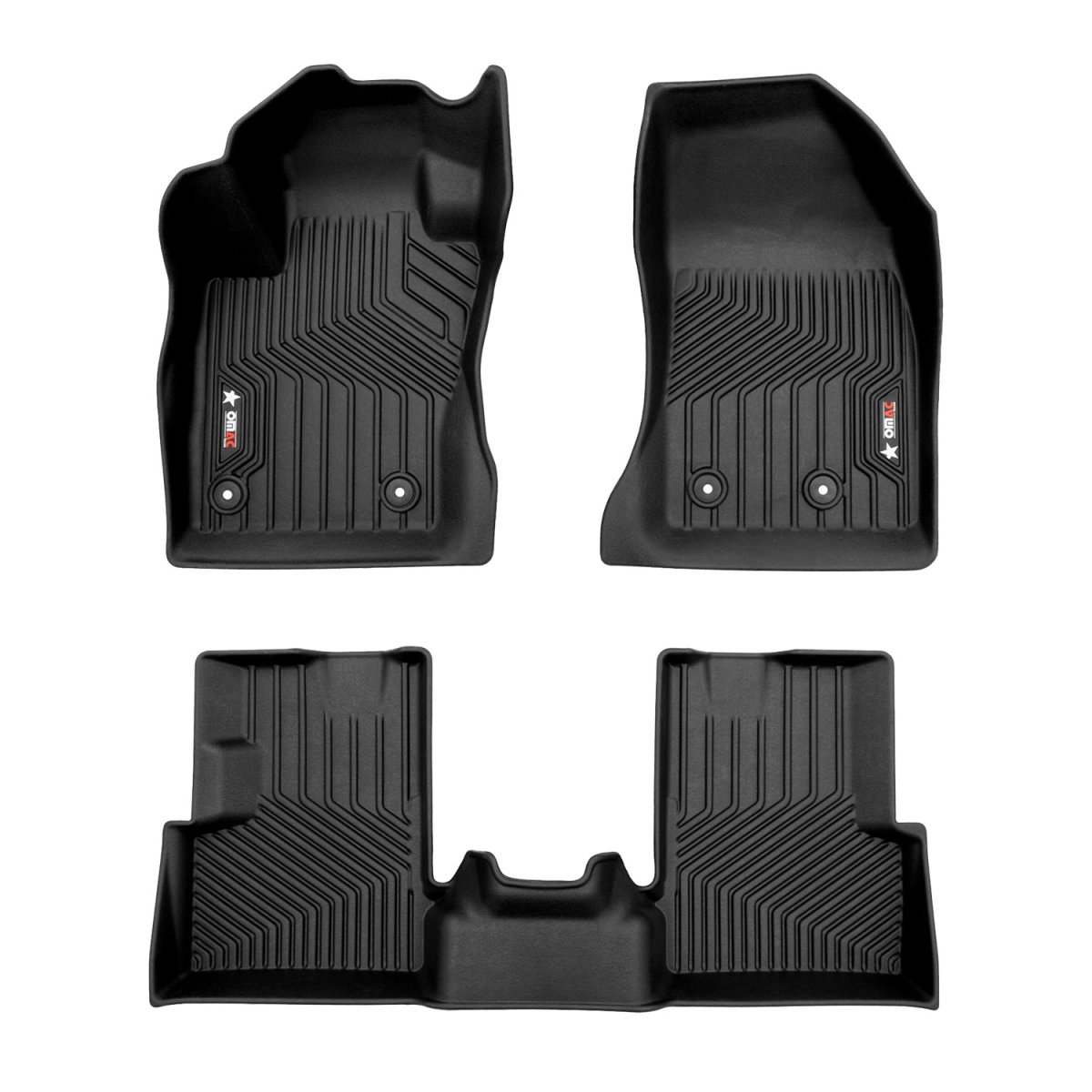 Jeep Renegade Floor Mats - Omac - 3D Texan Premium TPE - Black - 2015-2023